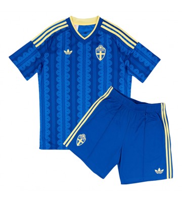 Sverige Bortaställ Barn VM 2026 Kortärmad (+ Korta byxor)